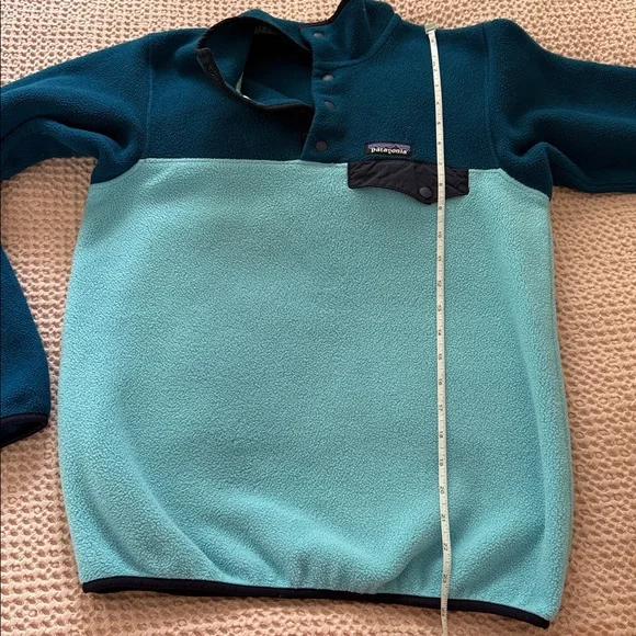 Patagonia Two Toned Fleece Pullover Synchilla Snap Style - Picture 9 of 10